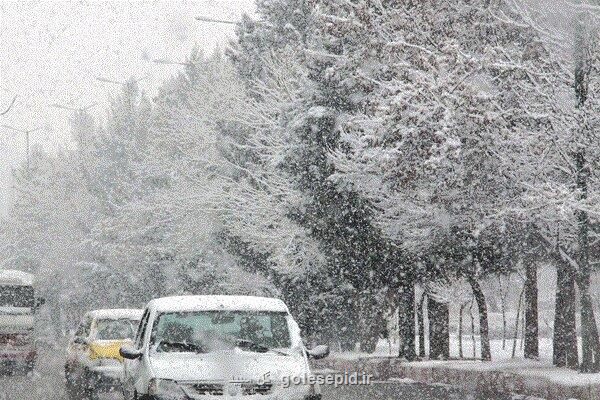 بارش برف و باران در 6 استان