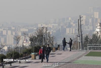 كیفیت هوای تهران همچنان نامطلوب است