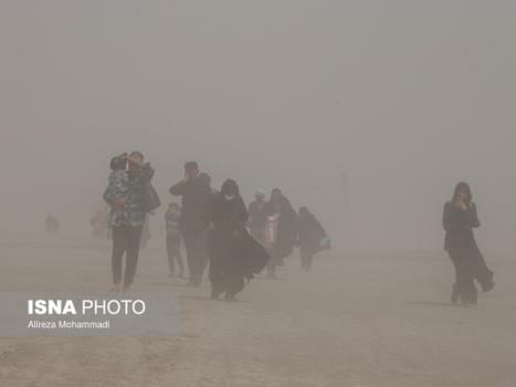 وزش باد شدید و گرد و خاک در مرزهای غربی وعتبات عالیات