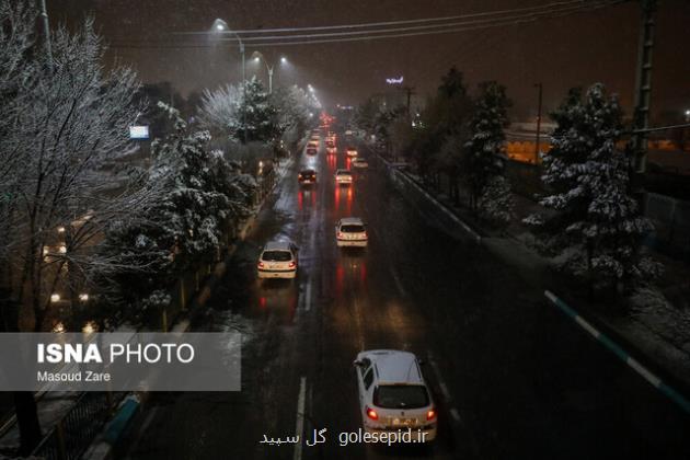 بارش برف و باران در نقاط مختلف کشور