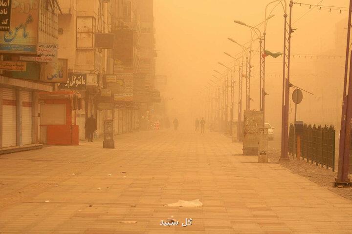 وقوع گرد و خاک گسترده در غرب کشور