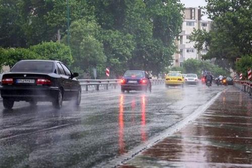 ادامه بارش های پاییزی در بعضی مناطق استان تهران