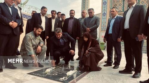 قدم اول انصاری در سمنان ادای احترام به 3هزار شهید والامقام استان