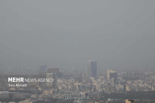 وضعیت هوای تهران نارنجی و آلوده است