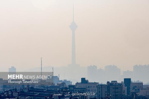 هوای تهران آلوده و در وضعیت نارنجی است
