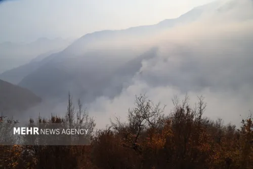 علت حریق جنگل ابر در دست بررسی می باشد تداوم حضور محیط بانان در منطقه