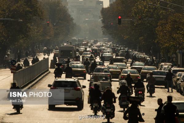 افزایش غلظت ازن در هوای تهران طی بعدازظهر امروز