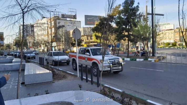 گشت شهری و هشداردهی میدانی امدادیاران در قم