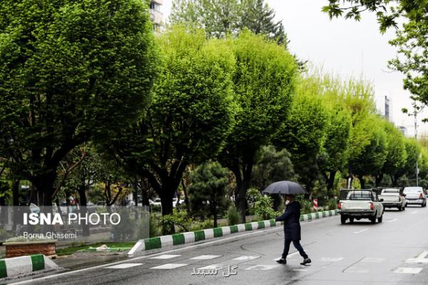 احتمال بارش باران در بعضی نقاط كشور