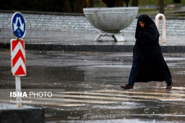 عبور سامانه بارشی از نوار شمالی كشور طی هفته آینده