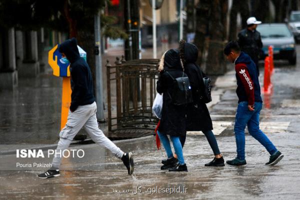 بارش شدید باران در ۱۵ استان كشور
